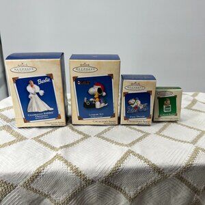 4 Hallmark Keepsake Ornaments